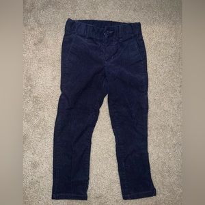Boys Navy Blue Corduroy Pants